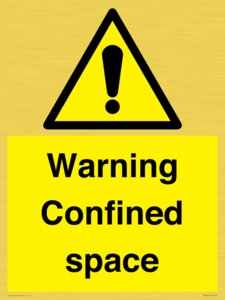 Warning Confined space